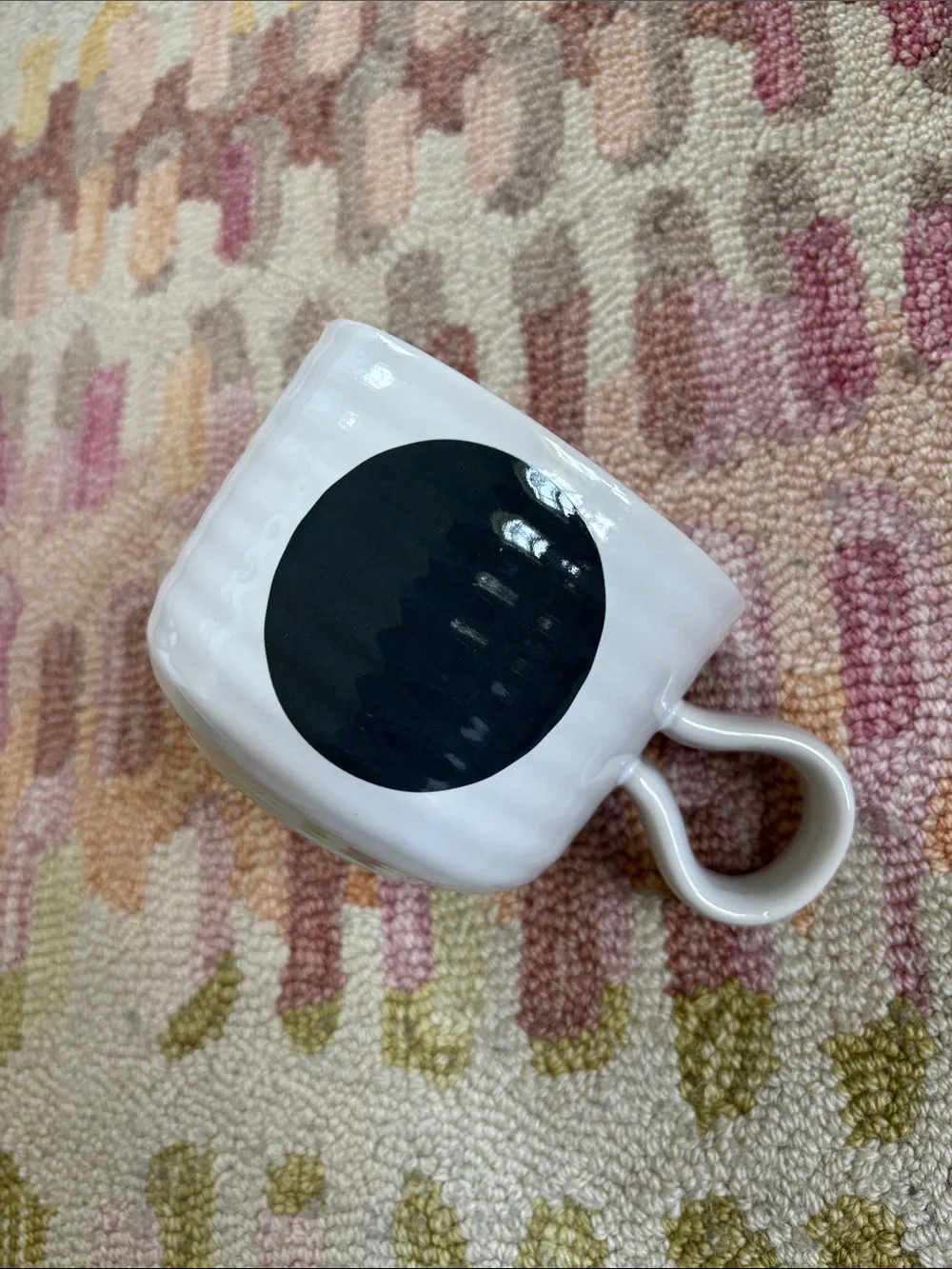 Crate&Barrel Camilla Engdahl ELSA Mug rare discontinued EUC ribbed ceramic